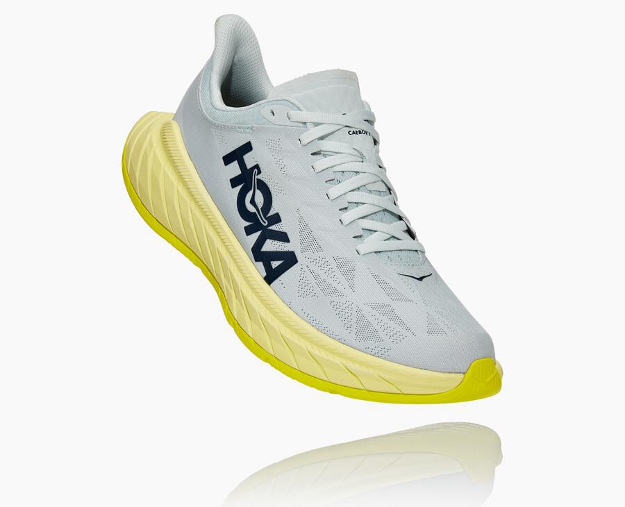 Hoka One One Carbon X 2 Löparskor Herr - Vita - MPQCY-0491